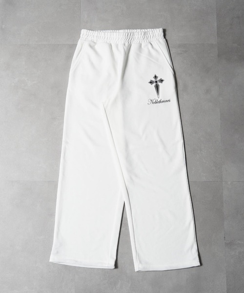 1111clothing(ワンフォークロージング)の「【セットアップ可能】クロスデザイン スウェットパンツ / Cross Design Sweatpants(スウェットパンツ・メンズ・ブラック×ブルー/ホワイト/ブラック×ホワイト・L/M)」の7枚目の写真