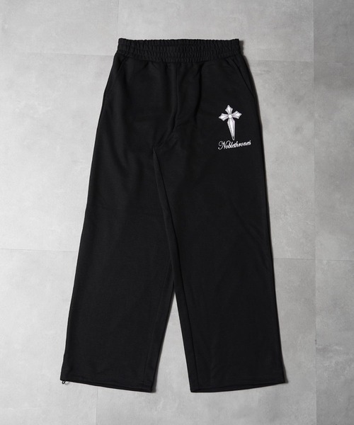 1111clothing(ワンフォークロージング)の「【セットアップ可能】クロスデザイン スウェットパンツ / Cross Design Sweatpants(スウェットパンツ・メンズ・ブラック×ブルー/ホワイト/ブラック×ホワイト・L/M)」の16枚目の写真