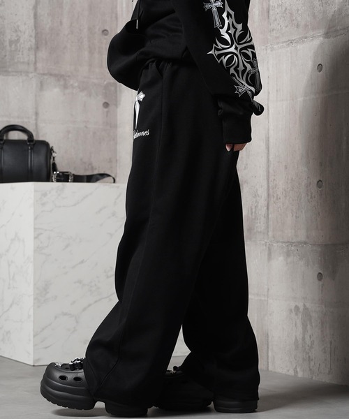 1111clothing(ワンフォークロージング)の「【セットアップ可能】クロスデザイン スウェットパンツ / Cross Design Sweatpants(スウェットパンツ・メンズ・ブラック×ブルー/ホワイト/ブラック×ホワイト・L/M)」の18枚目の写真