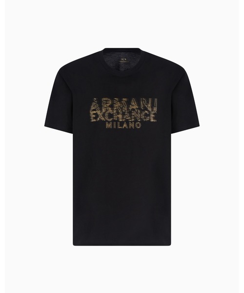 ARMANI EXCHANGE(アルマーニエクスチェンジ)の「【A|X アルマーニ エクスチェンジ】AXロゴ 半袖クルーネックTシャツ/REGULAR(Tシャツ/カットソー・メンズ・ブラック・LARGE/MEDIUM/SMALL/X-SMALL/X-LARGE)」の2枚目の写真