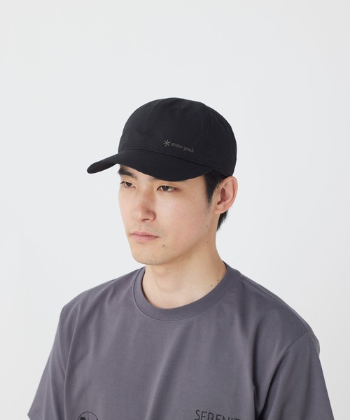 Snow Peak(スノーピーク)の「Snow Peak / Light Dobby Cloth Cap ライトドビークロスキャップ 帽子(キャップ・メンズ・ブラック/グレイッシュベージュ/アーミー・ONE SIZE)」の7枚目の写真