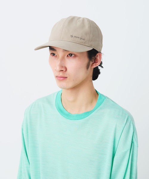 Snow Peak(スノーピーク)の「Snow Peak / Light Dobby Cloth Cap ライトドビークロスキャップ 帽子(キャップ・メンズ・ブラック/グレイッシュベージュ/アーミー・ONE SIZE)」の8枚目の写真