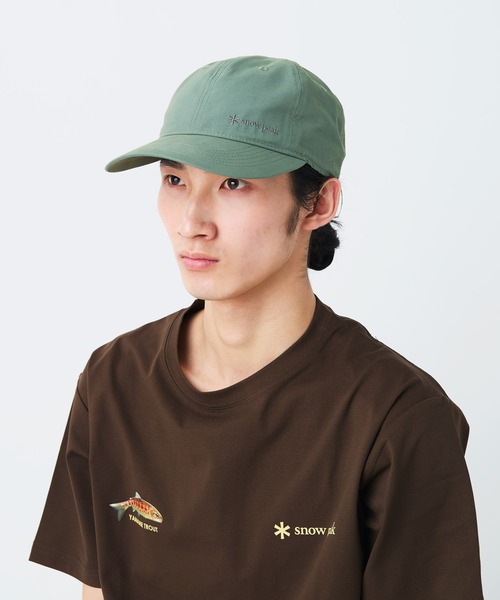Snow Peak(スノーピーク)の「Snow Peak / Light Dobby Cloth Cap ライトドビークロスキャップ 帽子(キャップ・メンズ・ブラック/グレイッシュベージュ/アーミー・ONE SIZE)」の9枚目の写真