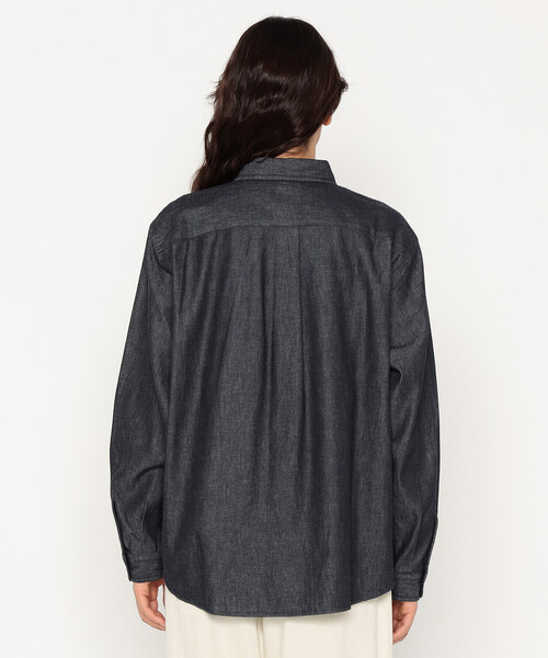 Women's Denim Dungaree Classic Collar Shirt（シャツ/ブラウス