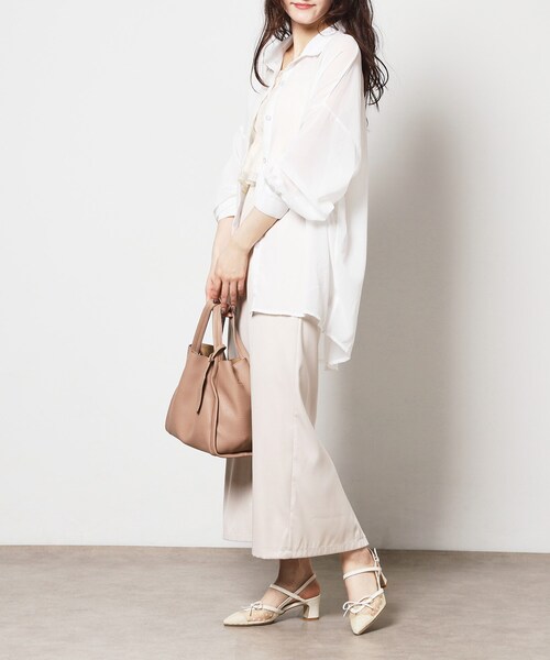 ESPERANZA(エスペランサ)の「チュールリボンバックストラップパンプス(パンプス・レディース・アイボリー系8/ブラック系8/クリア・LL/L/M/S)」の8枚目の写真