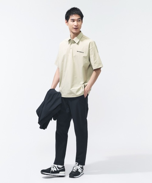 NEW BALANCE（ニューバランス）の「【別注】ニューバランス New Balance ジャージーポロ 限定コラボ（ポロシャツ・メンズ・ベージュ/ダークグレー/ダークグリーン・S/M/L/LL/3L）」の7枚目の写真