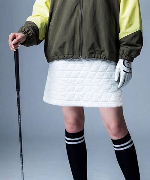 antiqua(アンティカ)の「【STCH】キルティング スカート(スカート・レディース・ブラック/グレー/ホワイト・ONESIZE)」の2枚目の写真