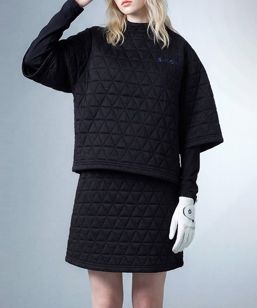 antiqua(アンティカ)の「【STCH】キルティング スカート(スカート・レディース・ブラック/グレー/ホワイト・ONESIZE)」の1枚目の写真
