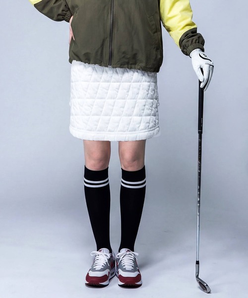 antiqua(アンティカ)の「【STCH】キルティング スカート(スカート・レディース・ブラック/グレー/ホワイト・ONESIZE)」の7枚目の写真