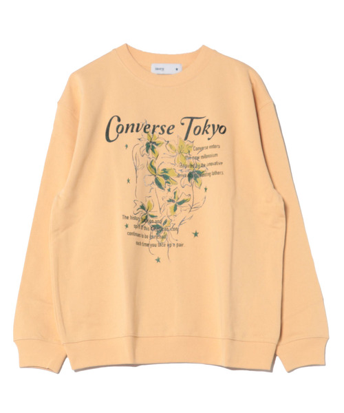 CONVERSE TOKYO(コンバーストウキョウ)の「LILY FLOWER PRINT SWEAT(スウェット・レディース・イエロー/スミクロ/アイボリー・MEDIUM/SMALL)」の17枚目の写真