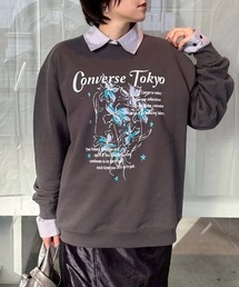 LILY FLOWER PRINT SWEAT