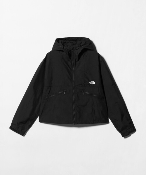 THE NORTH FACE（ザノースフェイス）の「＜THE NORTH FACE＞ショート コンパクト ジャケット（ナイロンジャケット・レディース・ベージュ/ピンク/ブラック/オフホワイト・L/XL）」の2枚目の写真