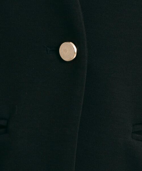 ITS'DEMO（イッツデモ）の「【入卒／洗濯機OK／セットアップ可】ダンボールノーカラージャケット（ノーカラージャケット・レディース・ブラック/ナチュラル・00）」の10枚目の写真