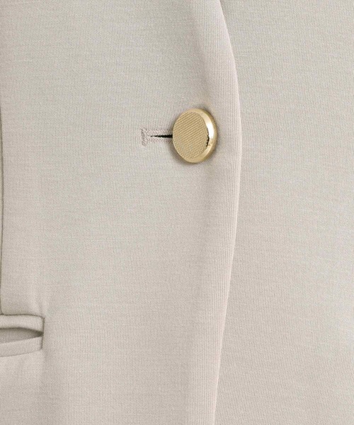 ITS'DEMO（イッツデモ）の「【入卒／洗濯機OK／セットアップ可】ダンボールノーカラージャケット（ノーカラージャケット・レディース・ブラック/ナチュラル・00）」の15枚目の写真