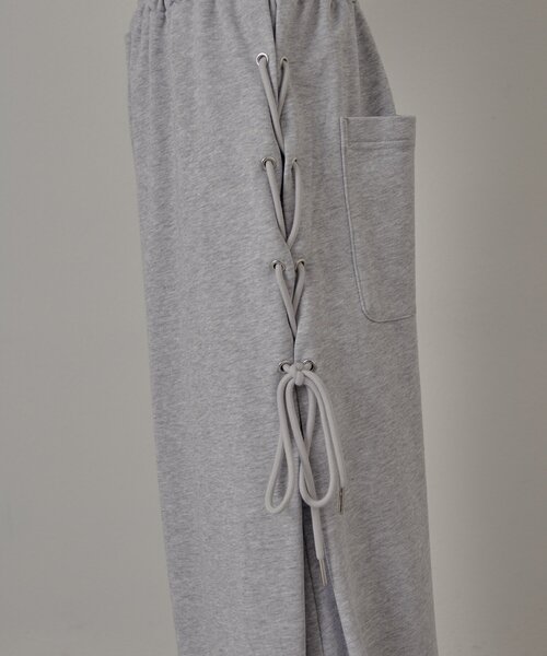 mline（エムライン）の「[mline]サイドレースアップスウェット（その他パンツ・レディース・チャコールグレー/グレー・2/1）」の15枚目の写真