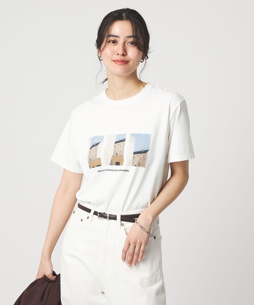 green label relaxing(グリーンレーベルリラクシング)の「コラージュ フォト ショートスリーブ Tシャツ(Tシャツ/カットソー・レディース・ダークグレー/その他1/その他2・FREE)」の3枚目の写真