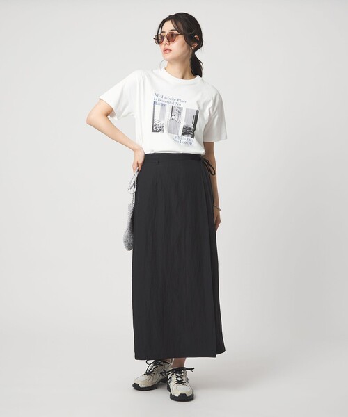 green label relaxing(グリーンレーベルリラクシング)の「コラージュ フォト ショートスリーブ Tシャツ(Tシャツ/カットソー・レディース・ダークグレー/その他1/その他2・FREE)」の6枚目の写真