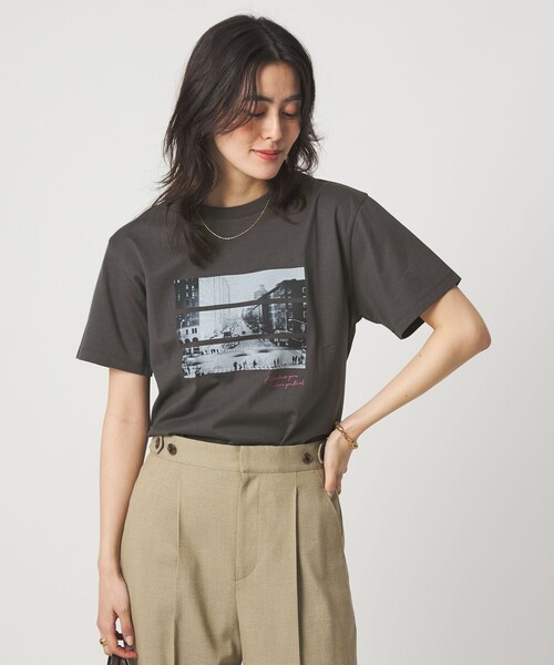 green label relaxing(グリーンレーベルリラクシング)の「コラージュ フォト ショートスリーブ Tシャツ(Tシャツ/カットソー・レディース・ダークグレー/その他1/その他2・FREE)」の7枚目の写真