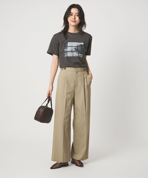 green label relaxing(グリーンレーベルリラクシング)の「コラージュ フォト ショートスリーブ Tシャツ(Tシャツ/カットソー・レディース・ダークグレー/その他1/その他2・FREE)」の8枚目の写真