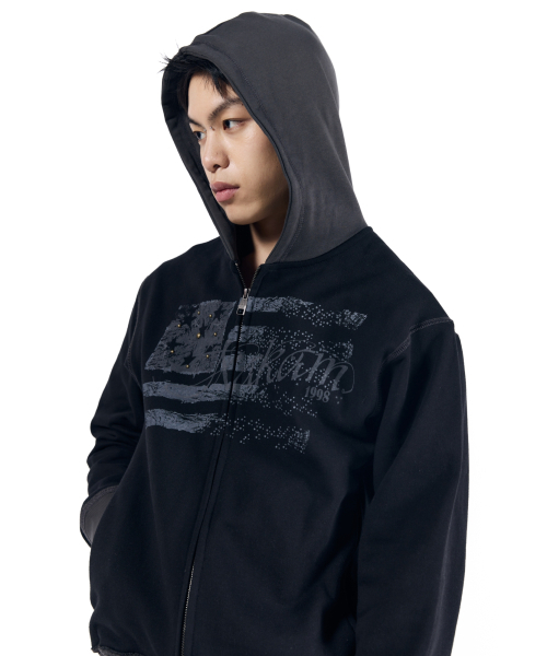 AAKAM(アーカム)の「Star-Spangled Zip-Up hoodie (Black)(パーカー・レディース・その他・1/2)」の12枚目の写真
