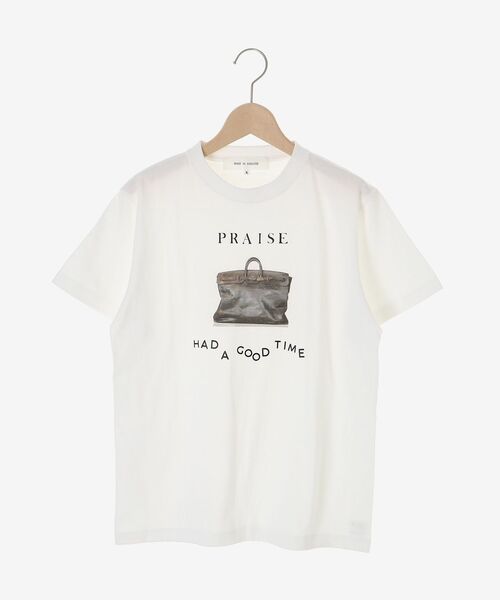 le.coeur blanc(ルクールブラン)の「PRAISE TEE(Tシャツ/カットソー・レディース・ベージュ/ホワイト・38)」の3枚目の写真