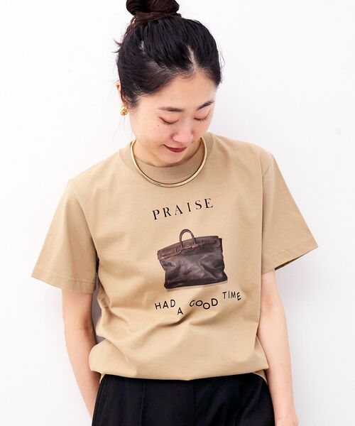 le.coeur blanc(ルクールブラン)の「PRAISE TEE(Tシャツ/カットソー・レディース・ベージュ/ホワイト・38)」の13枚目の写真