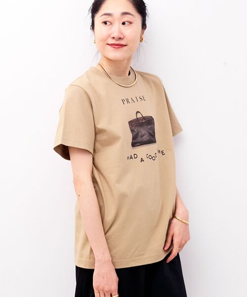 le.coeur blanc(ルクールブラン)の「PRAISE TEE(Tシャツ/カットソー・レディース・ベージュ/ホワイト・38)」の15枚目の写真