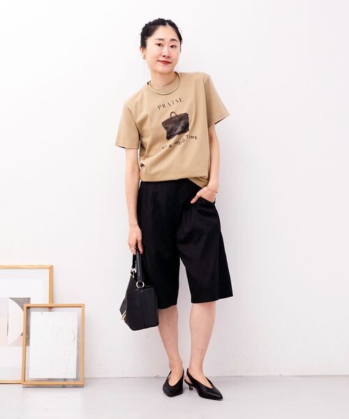 le.coeur blanc(ルクールブラン)の「PRAISE TEE(Tシャツ/カットソー・レディース・ベージュ/ホワイト・38)」の16枚目の写真