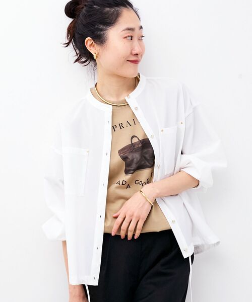 le.coeur blanc(ルクールブラン)の「PRAISE TEE(Tシャツ/カットソー・レディース・ベージュ/ホワイト・38)」の18枚目の写真
