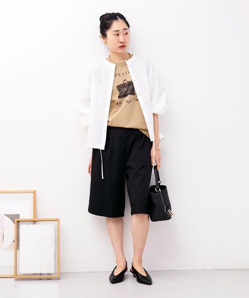 le.coeur blanc(ルクールブラン)の「PRAISE TEE(Tシャツ/カットソー・レディース・ベージュ/ホワイト・38)」の19枚目の写真