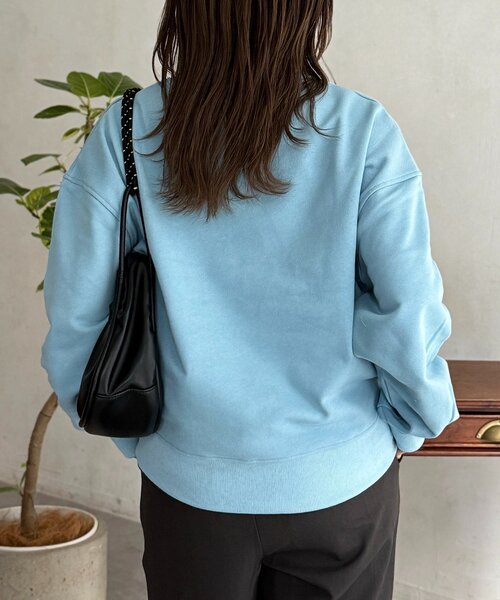 CPCM（シーピーシーエム）の「ネコサガラ刺繍裏毛スウェット（Tシャツ/カットソー・レディース・チャコールグレー/イエロー/ライトグレー/サックスブルー・FREE）」の22枚目の写真