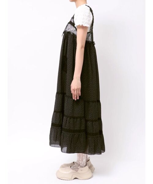 merry jenny（メリージェニー）の「petit flower sheer switchワンピース（ワンピース・レディース・ピンク/ブラック/アイボリー・FREE）」の21枚目の写真