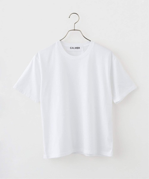 CALMER(カルメール)の「NATURAL DYE T-Shirt / ナチュラルダイ Tシャツ(Tシャツ/カットソー・レディース・ブラウン/ホワイト・2/1)」の2枚目の写真