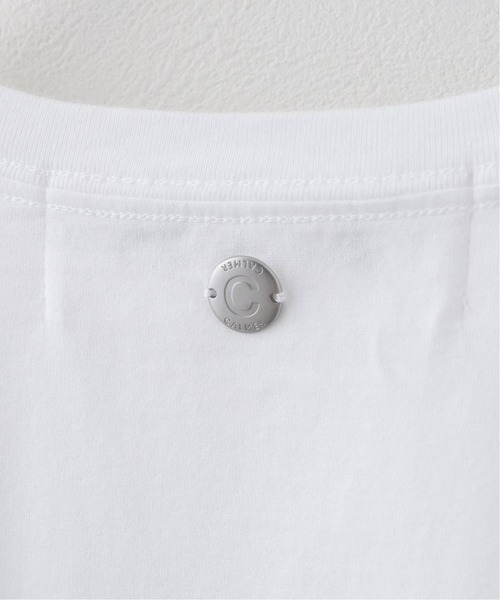 CALMER(カルメール)の「NATURAL DYE T-Shirt / ナチュラルダイ Tシャツ(Tシャツ/カットソー・レディース・ブラウン/ホワイト・2/1)」の4枚目の写真