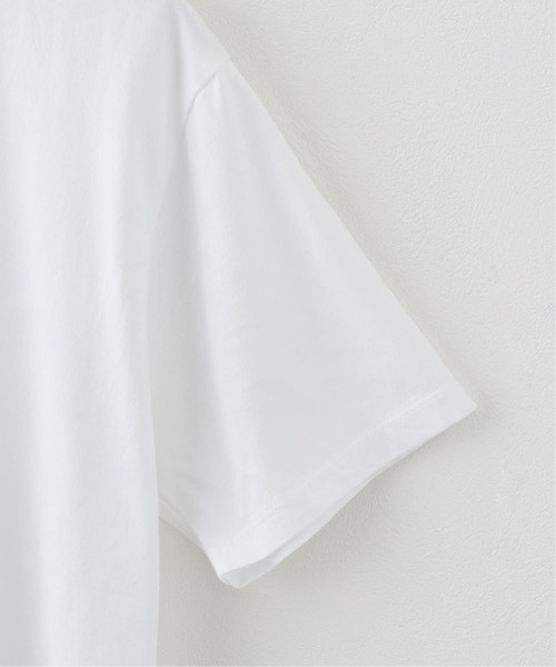 CALMER(カルメール)の「NATURAL DYE T-Shirt / ナチュラルダイ Tシャツ(Tシャツ/カットソー・レディース・ブラウン/ホワイト・2/1)」の5枚目の写真