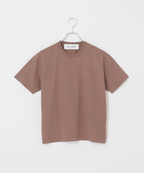 CALMER(カルメール)の「NATURAL DYE T-Shirt / ナチュラルダイ Tシャツ(Tシャツ/カットソー・レディース・ブラウン/ホワイト・2/1)」の8枚目の写真