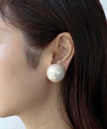ステンレス23mmパールイヤリング