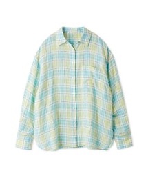 【ウォッシャブル】ポケット付きフレンチリネンシャツ