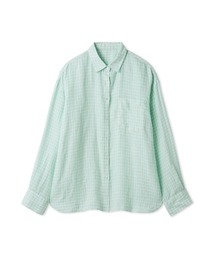 【ウォッシャブル】ポケット付きフレンチリネンシャツ