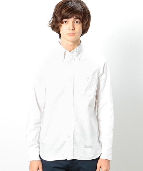 coen(コーエン)の「オックスフォードボタンダウンシャツ(シャツ/ブラウス・メンズ・ホワイト/ネイビー・X-LARGE/SMALL/X-SMALL/LARGE/MEDIUM)」の9枚目の写真