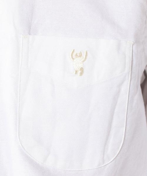 coen(コーエン)の「オックスフォードボタンダウンシャツ(シャツ/ブラウス・メンズ・ホワイト/ネイビー・X-LARGE/SMALL/X-SMALL/LARGE/MEDIUM)」の12枚目の写真