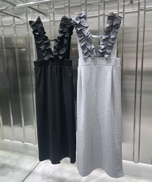 Narcissus(ナルシス)の「【Narcissus】フリルジャンスカ(ワンピース・レディース・グレー/ブラック・FREE)」の2枚目の写真