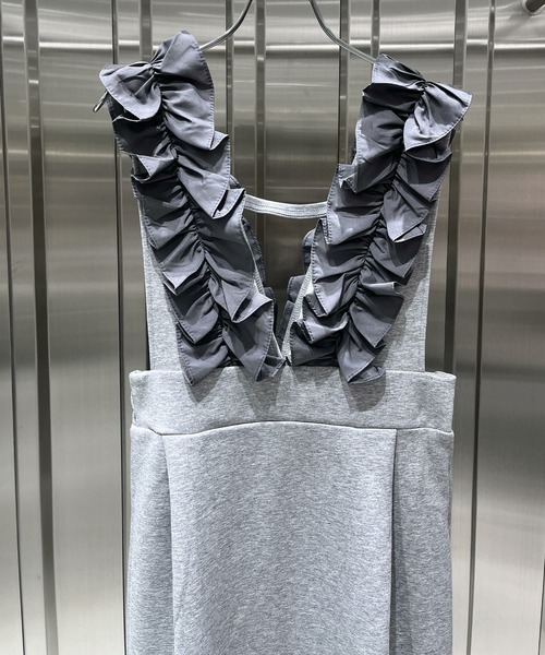 Narcissus(ナルシス)の「【Narcissus】フリルジャンスカ(ワンピース・レディース・グレー/ブラック・FREE)」の4枚目の写真