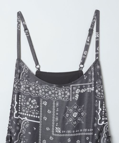 JEANASIS（ジーナシス）の「アソートサテンキャミドレス/661807（ワンピース・レディース・ブルー系その他/ホワイト/ブラック/ブラック系その他・FREE）」の6枚目の写真