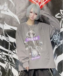 【黒野京×BACKSTAGE PASS コラボ】TOO TOO ピグメント加工 オーバーサイズ ロンT