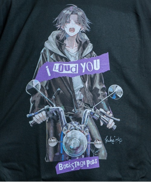 BACKSTAGE PASS(バックステージパス)の「【黒野京×BACKSTAGE PASS コラボ】TOO TOO ピグメント加工 オーバーサイズ ロンT(Tシャツ/カットソー・メンズ・ダークグレー/ライトグレー/ブラック・FREE)」の7枚目の写真