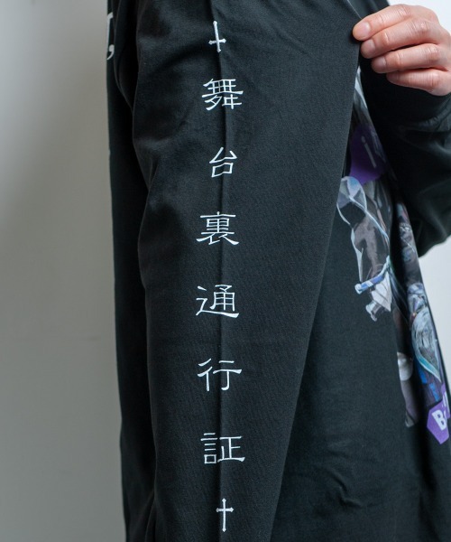 BACKSTAGE PASS(バックステージパス)の「【黒野京×BACKSTAGE PASS コラボ】TOO TOO ピグメント加工 オーバーサイズ ロンT(Tシャツ/カットソー・メンズ・ダークグレー/ライトグレー/ブラック・FREE)」の9枚目の写真