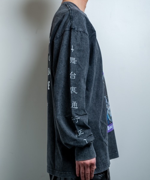 BACKSTAGE PASS(バックステージパス)の「【黒野京×BACKSTAGE PASS コラボ】TOO TOO ピグメント加工 オーバーサイズ ロンT(Tシャツ/カットソー・メンズ・ダークグレー/ライトグレー/ブラック・FREE)」の21枚目の写真