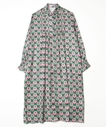 sandy | 幾何学プリントギャザーワンピース(ワンピース)