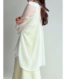 RESEXXY | シアーギャザーシャツ(シャツ/ブラウス)